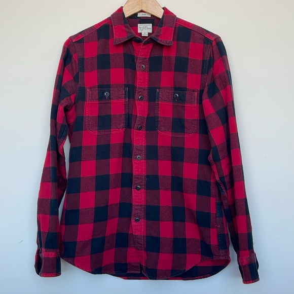 J. Crew Buffalo Check Flannel - Picture 1 of 3